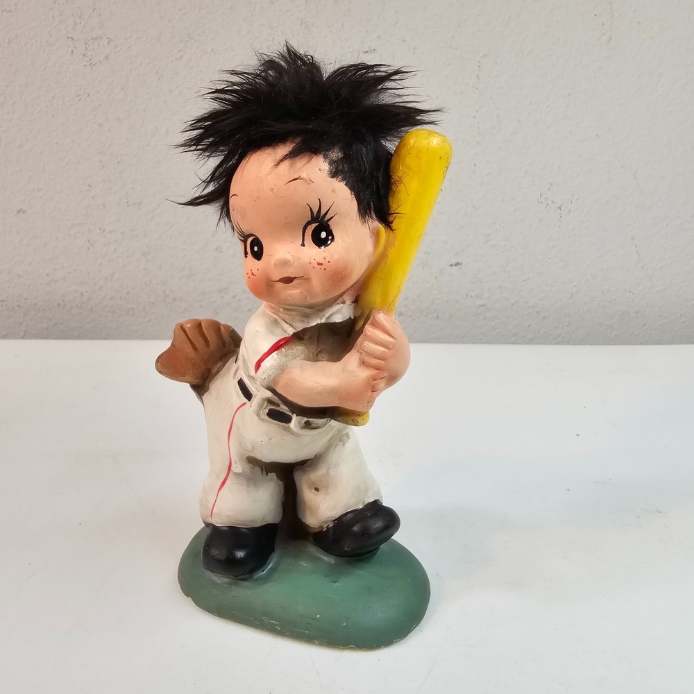 Vtg Napcoware C-6860 Baseball‎ Player Little Boy Hair Ceramic Figurine Japan